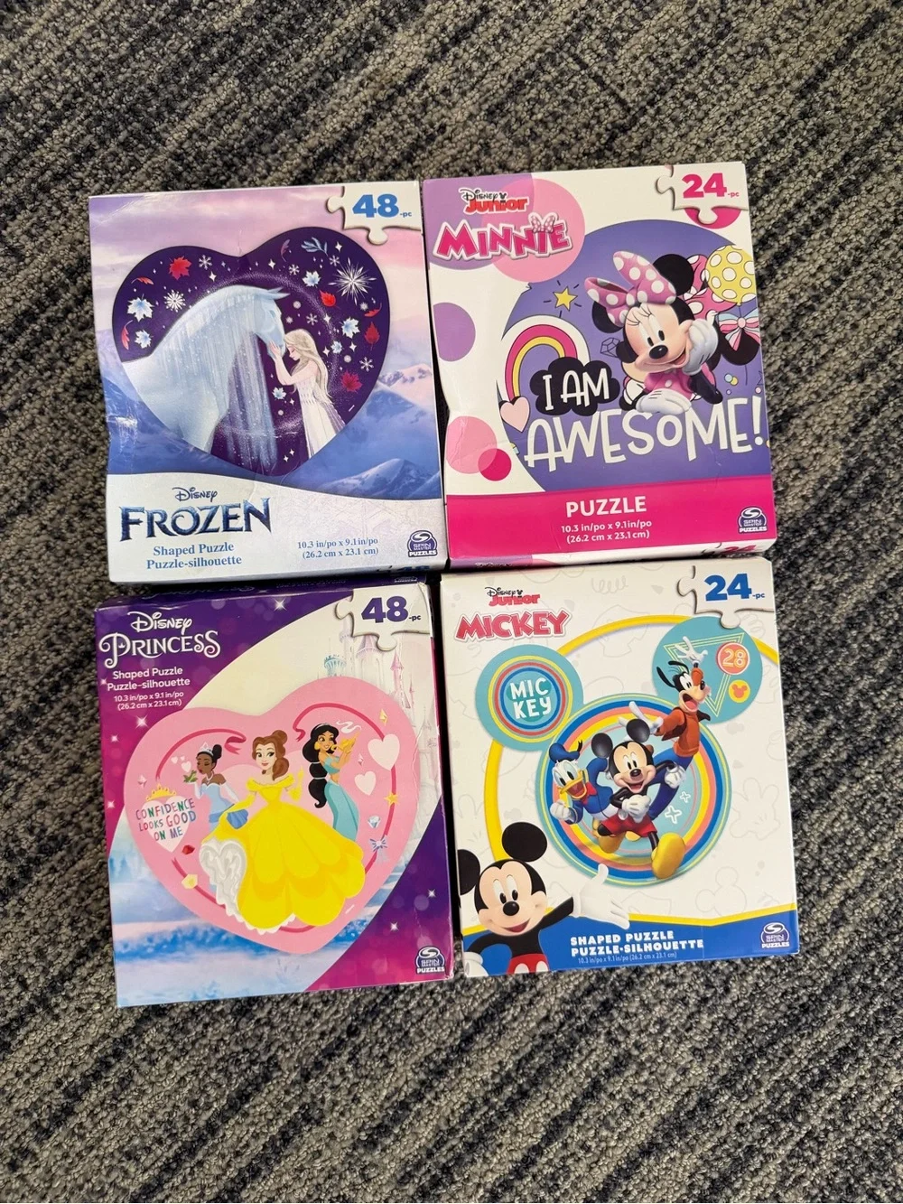 Disney Kids Puzzles- set of 4- UNOPENED